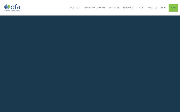 Screenshot of diabetesfeetaustralia.org