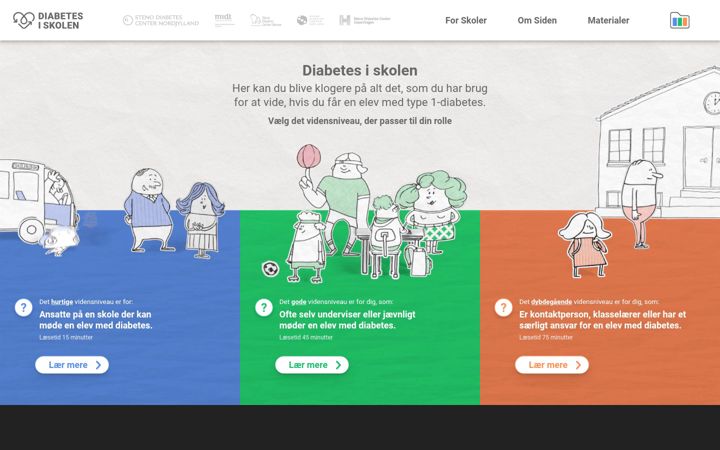 Screenshot of diabetesiskolen.dk