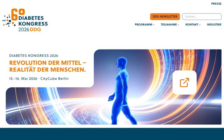 Screenshot of diabeteskongress.de