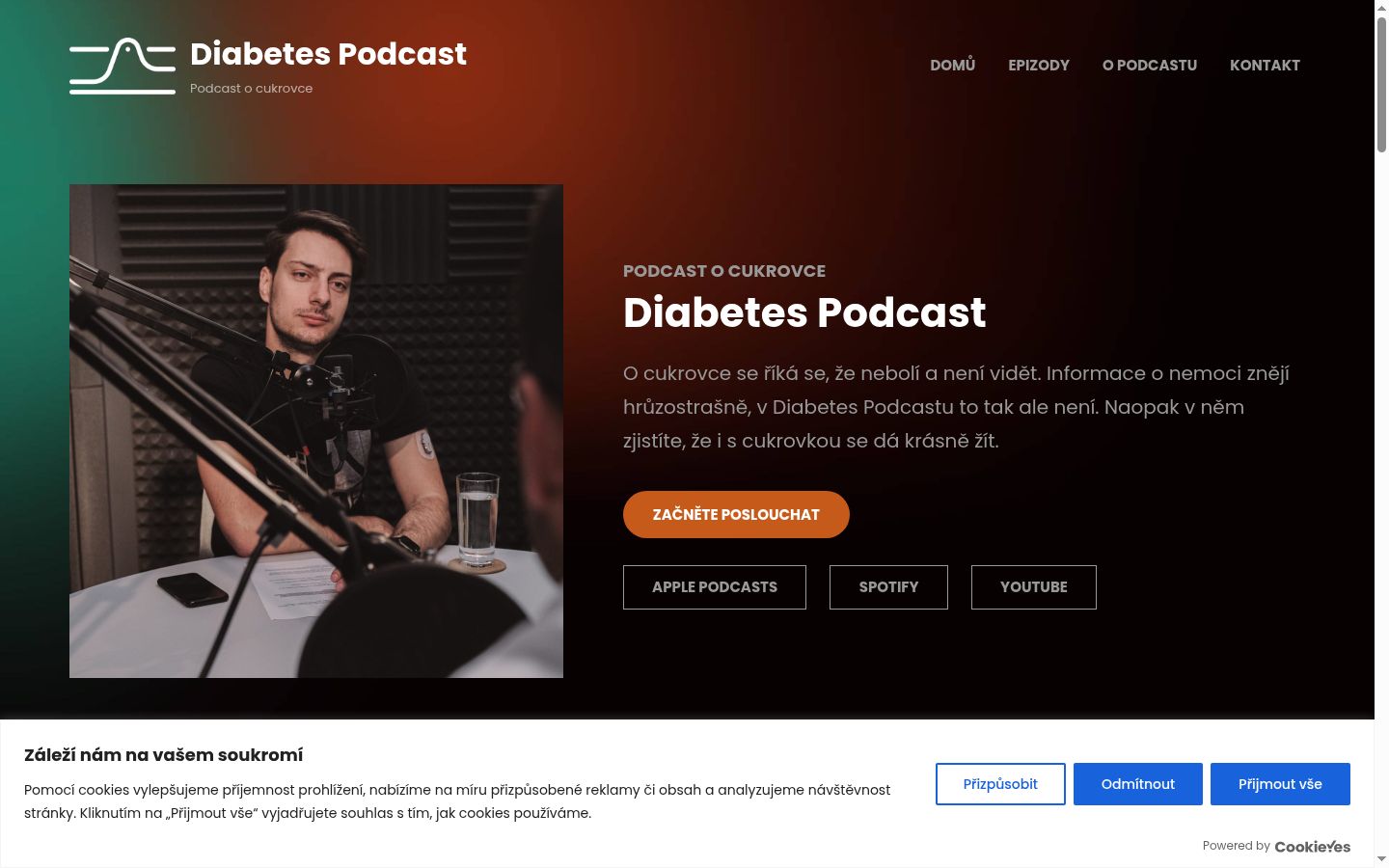 Screenshot του banner συγκατάθεσης που εμφανίστηκε πριν από οποιαδήποτε αλληλεπίδραση