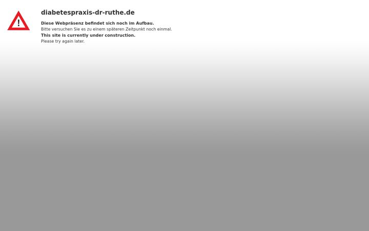 Screenshot of diabetespraxis-dr-ruthe.de