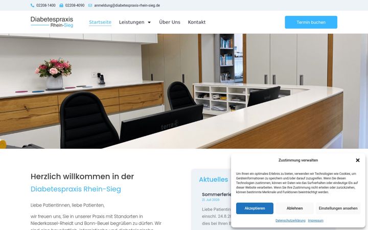 Screenshot of diabetespraxis-rhein-sieg.de