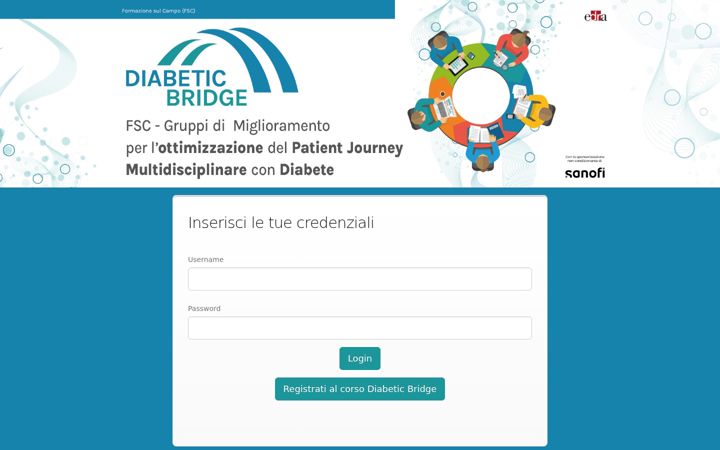 Screenshot of diabetic-bridge.it