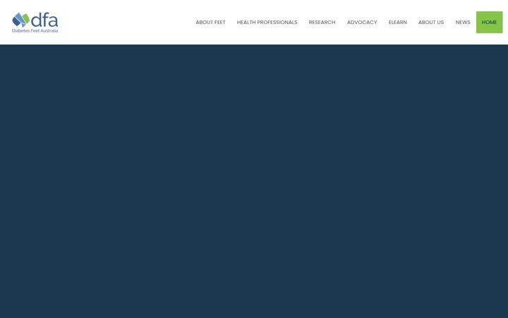 Screenshot of diabeticfootaustralia.org