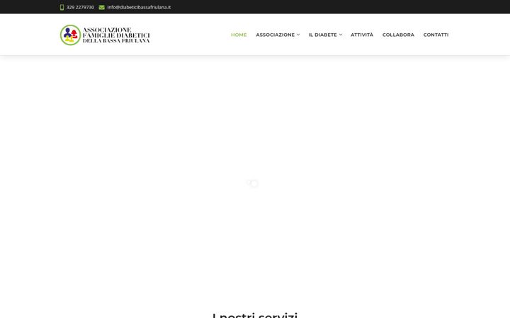 Screenshot of diabeticibassafriulana.it