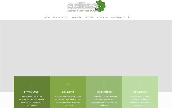 Screenshot of diabeticoszamora.com