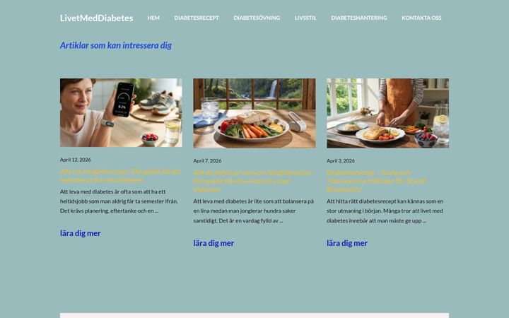 Screenshot of diabetisk.com