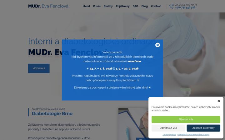 Skärmbild av diabetolog-brno.cz