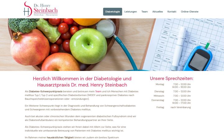 Screenshot ta' diabetologie-freital.de
