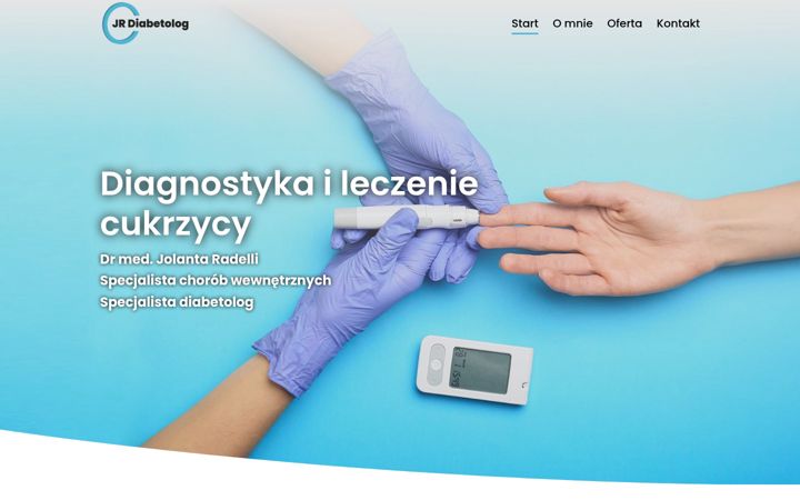 Screenshot του diabetologradelli.pl