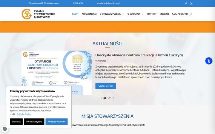 Screenshot του diabetyk.org.pl