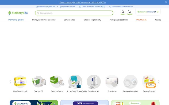 Screenshot of diabetyk24.pl