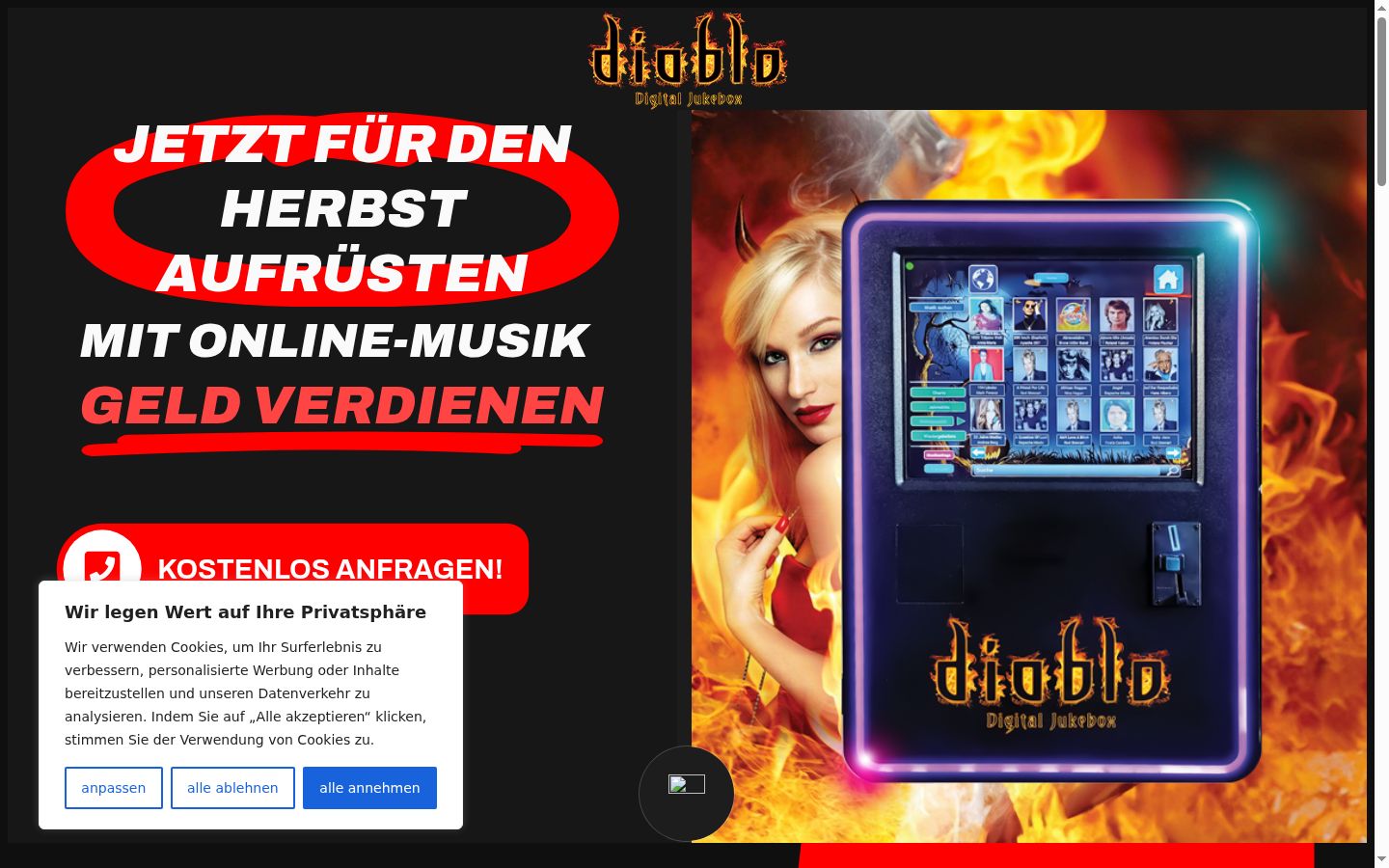 Screenshot tal-banner tal-kunsens muri qabel kwalunkwe interazzjoni