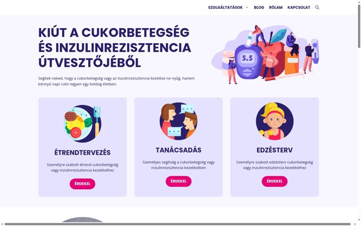 Screenshot of diabnavigator.hu