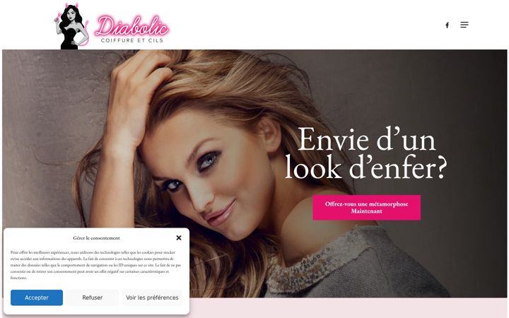 Screenshot of diabolicoiffuretcils.com