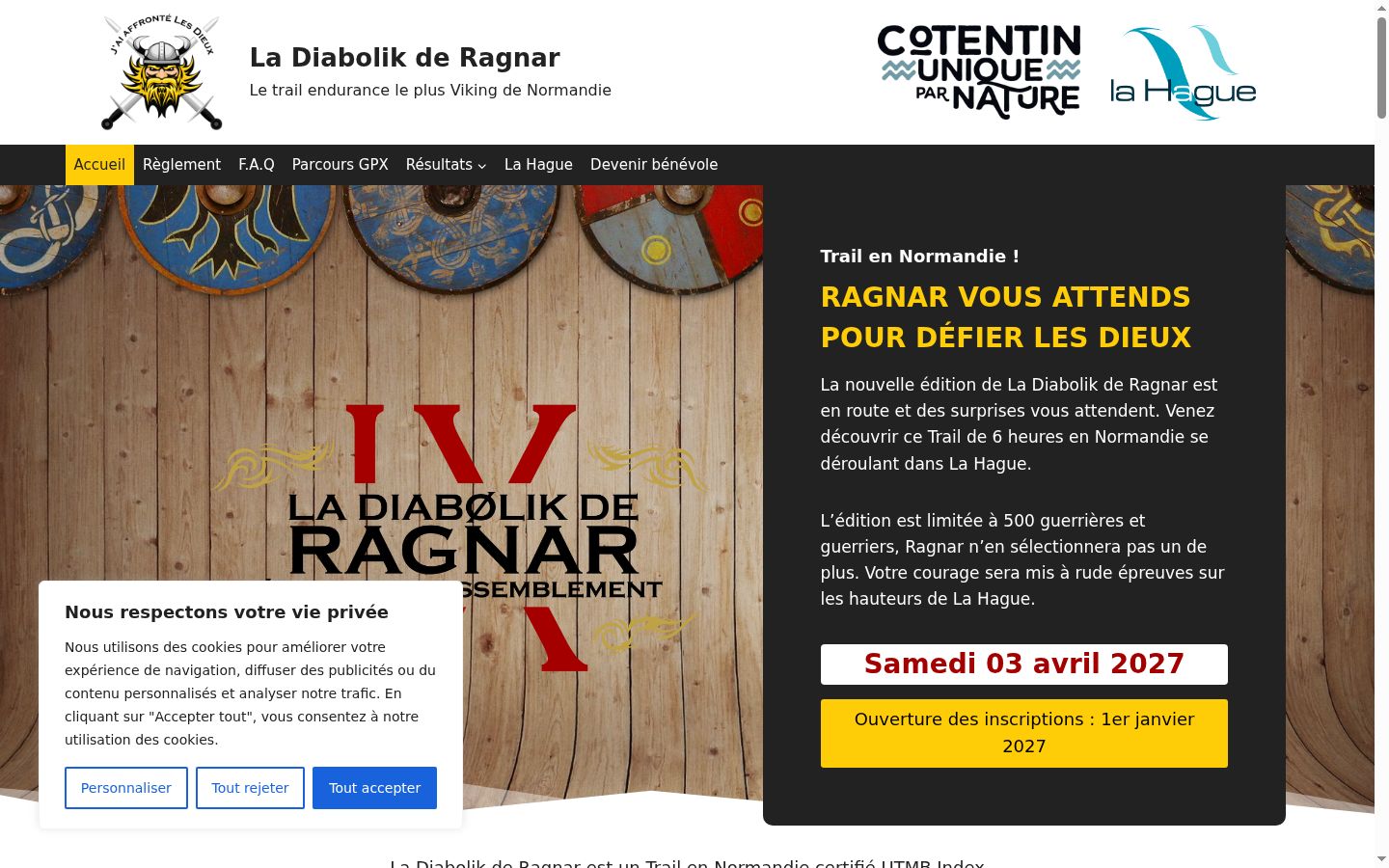 Screenshot tal-banner tal-kunsens muri qabel kwalunkwe interazzjoni