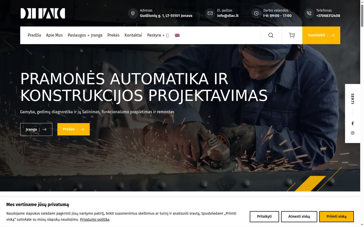 Screenshot tal-banner tal-kunsens muri qabel kwalunkwe interazzjoni
