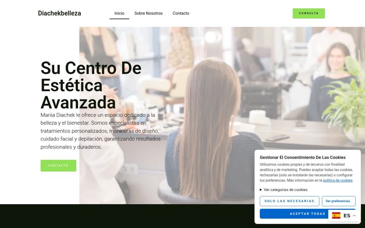 Screenshot of diachekbelleza.com