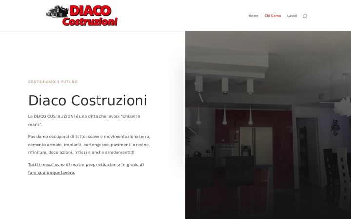 Screenshot of diacocostruzioni.com
