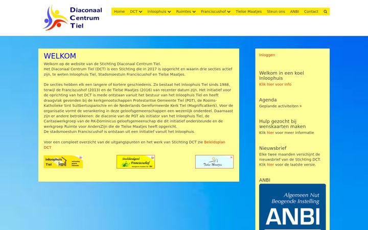 Screenshot of diaconaalcentrumtiel.nl