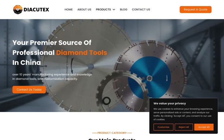 Screenshot of diacutex.com