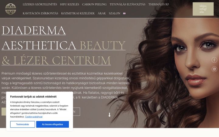 Screenshot of diaderma.hu