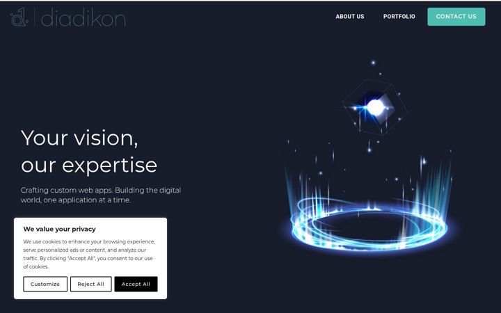 Screenshot of diadikon.com