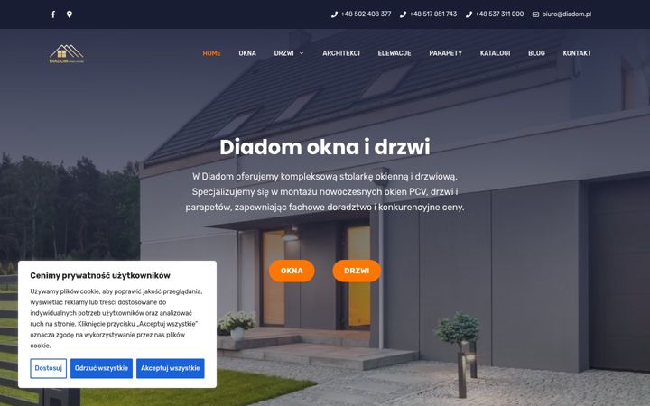 Screenshot του diadom.pl