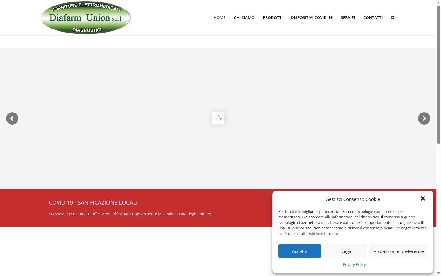 Screenshot des Einwilligungsbanners vor jeglicher Interaktion