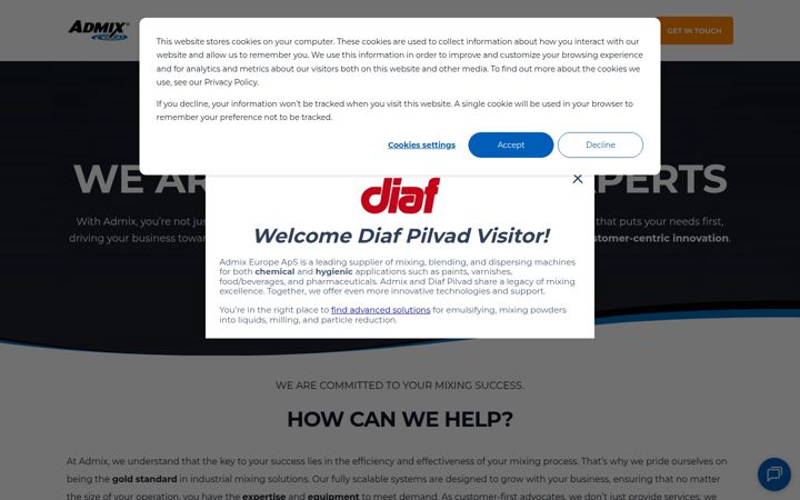 Screenshot of diafpilvad.com