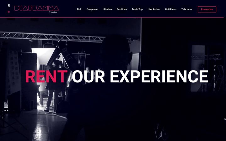 Screenshot of diaframmastudios.com