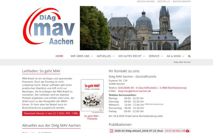 Screenshot of diag-mav-aachen.de