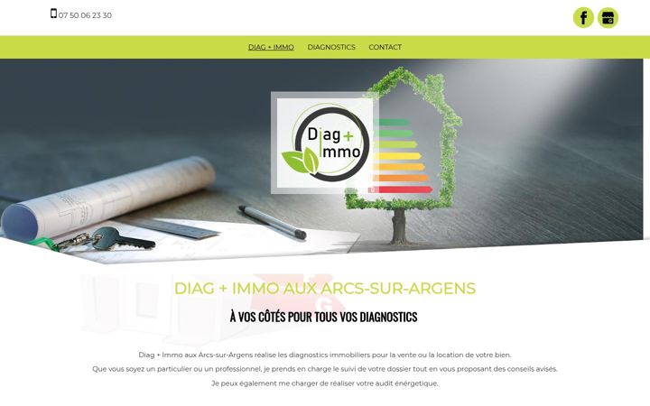 Screenshot of diag-plus-immo.fr