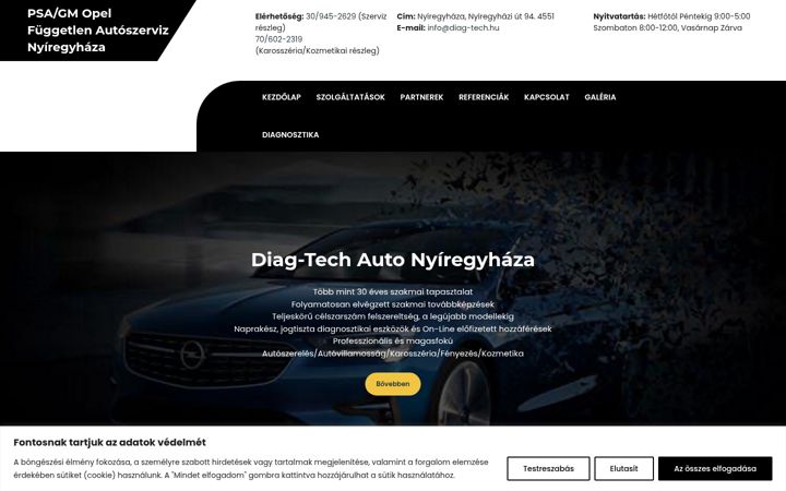 Screenshot of diag-tech.hu