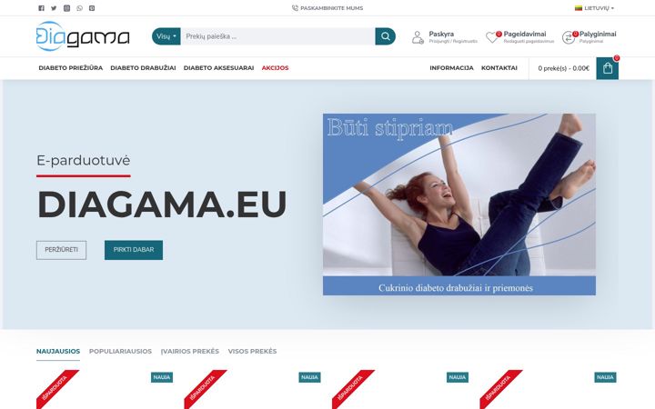 Screenshot of diagama.eu