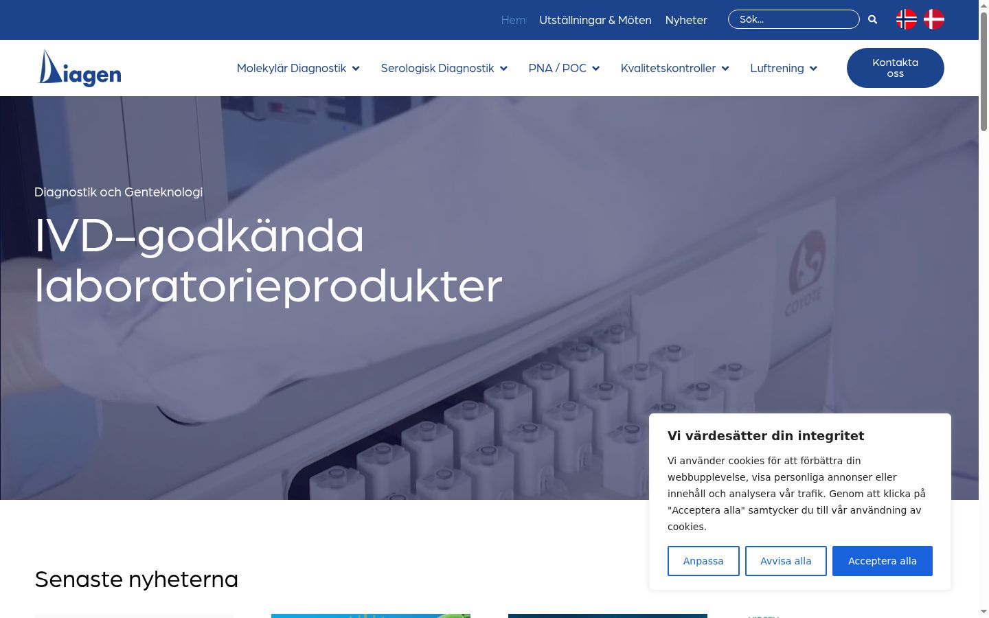 Sutikimo reklamjuostės, rodytos prieš bet kokią sąveiką, ekrano kopija