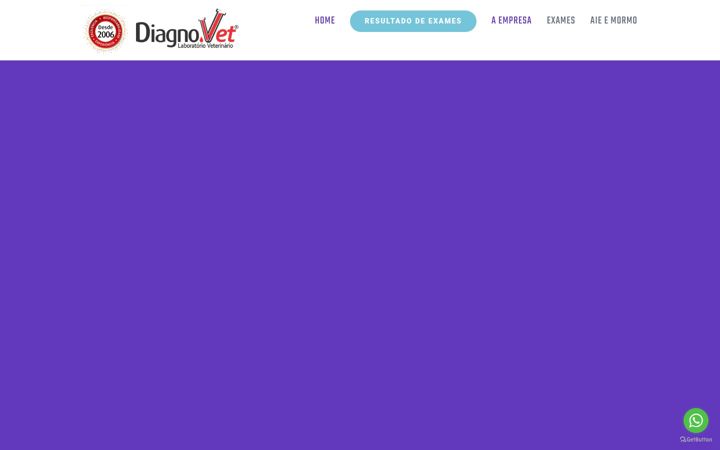 Ekraanipilt saidist diagno.vet.br