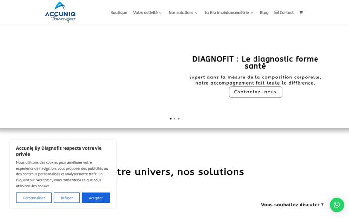 Екранна снимка на diagnofit.fr
