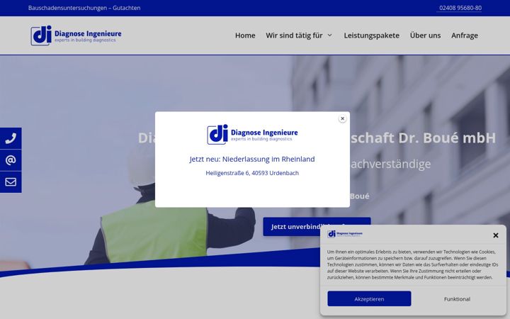 Screenshot of diagnose-ingenieure.de