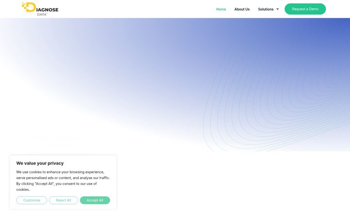 Screenshot of diagnosedata.com