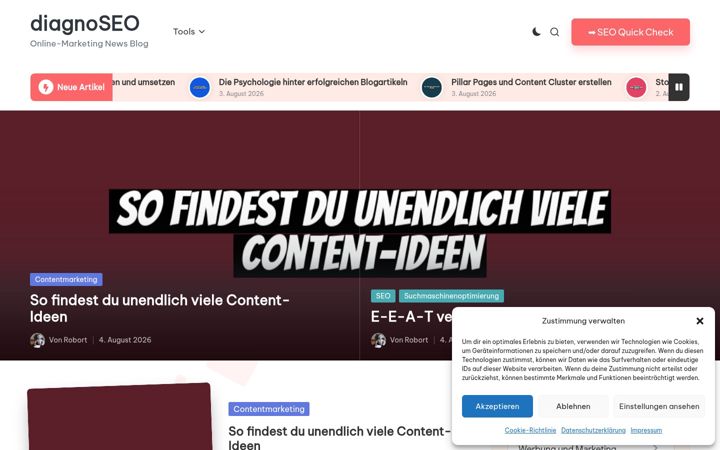 Screenshot di diagnoseo.de