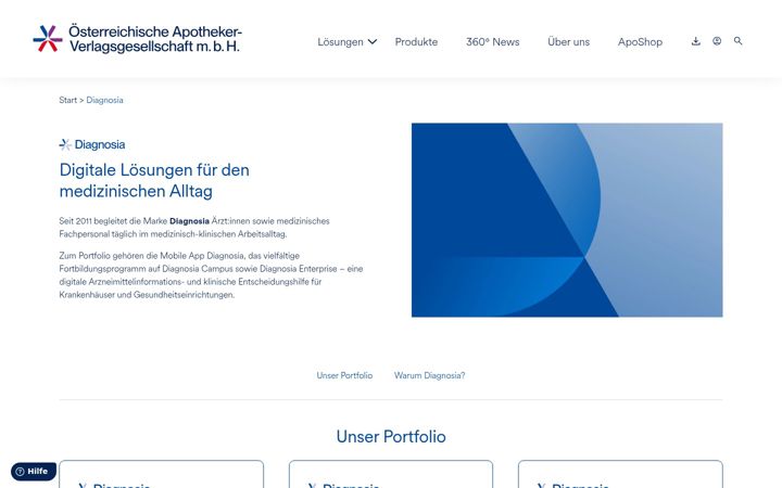 Screenshot of diagnosia.com