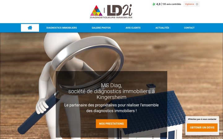 Screenshot of diagnostic-immo-mulhouse.fr