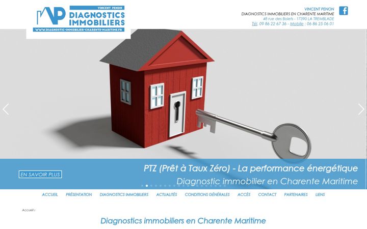 Screenshot of diagnostic-immobilier-charente-maritime.fr