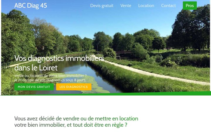 Screenshot of diagnostic-immobilier-loiret.fr