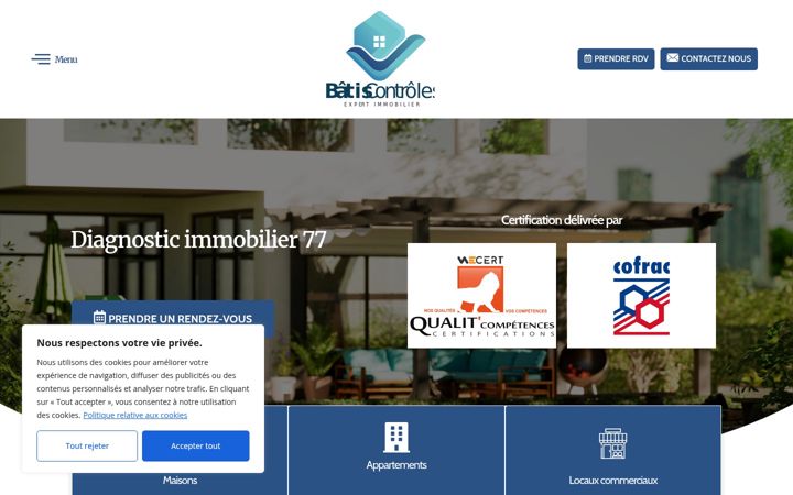 Екранна снимка на diagnostic-immobilier77.fr