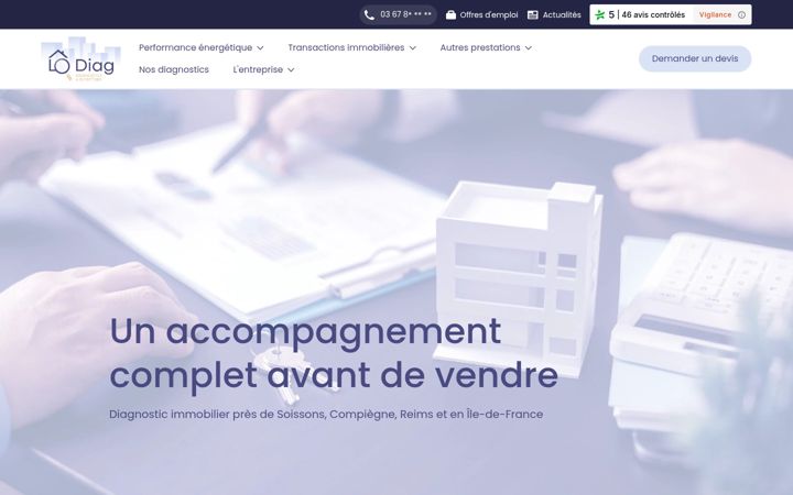 Screenshot of diagnostic-lodiag.fr