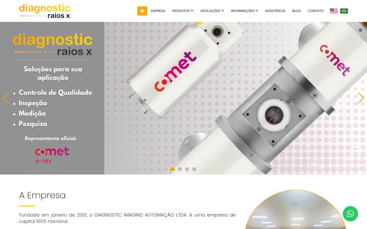 Ekraanipilt saidist diagnostic.com.br