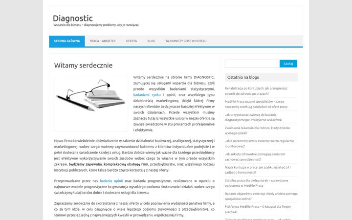 Screenshot του diagnostic.org.pl