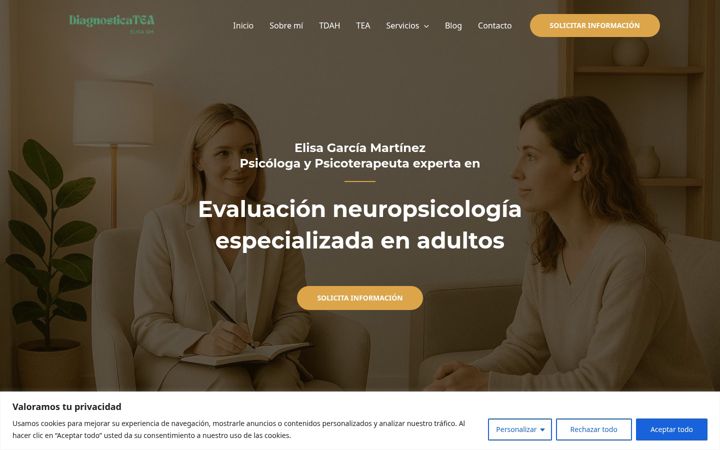Screenshot του diagnosticatea.es